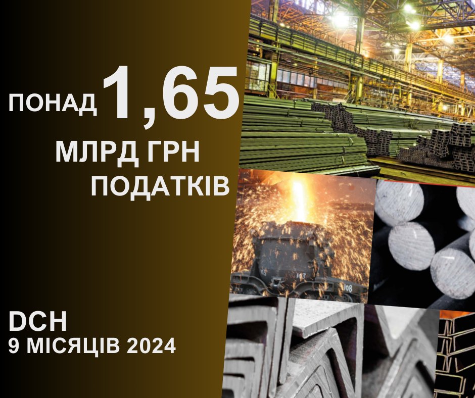 Група DCH сплатила понад 1,65 млрд грн податків за 9 місяців 2024 року