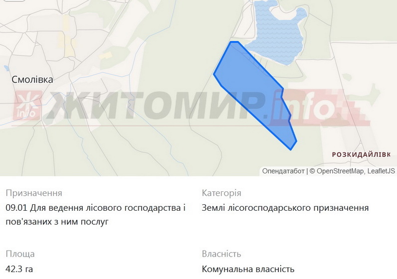 Житомирська облрада передає під кар’єр 42,3 га лісу (Житомир.Info)