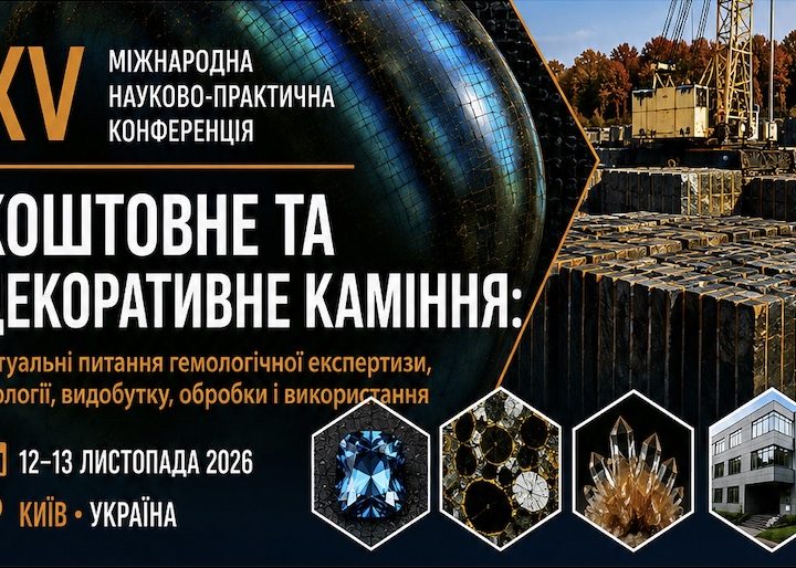 Анонс: XV Міжнародна конференція «Коштовне та декоративне каміння»
