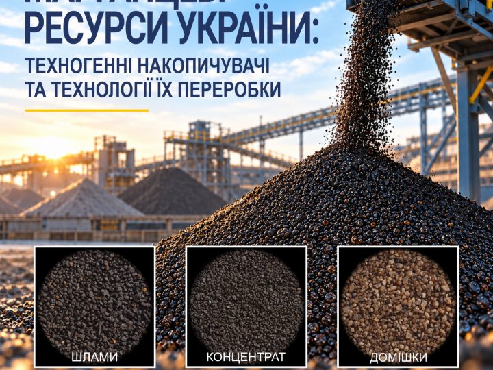 Марганцеві ресурси України: техногенні накопичувачі та технології їх переробки