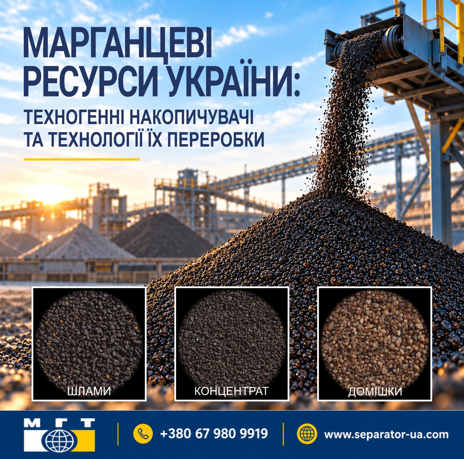 Марганцеві ресурси України: техногенні накопичувачі та технології їх переробки