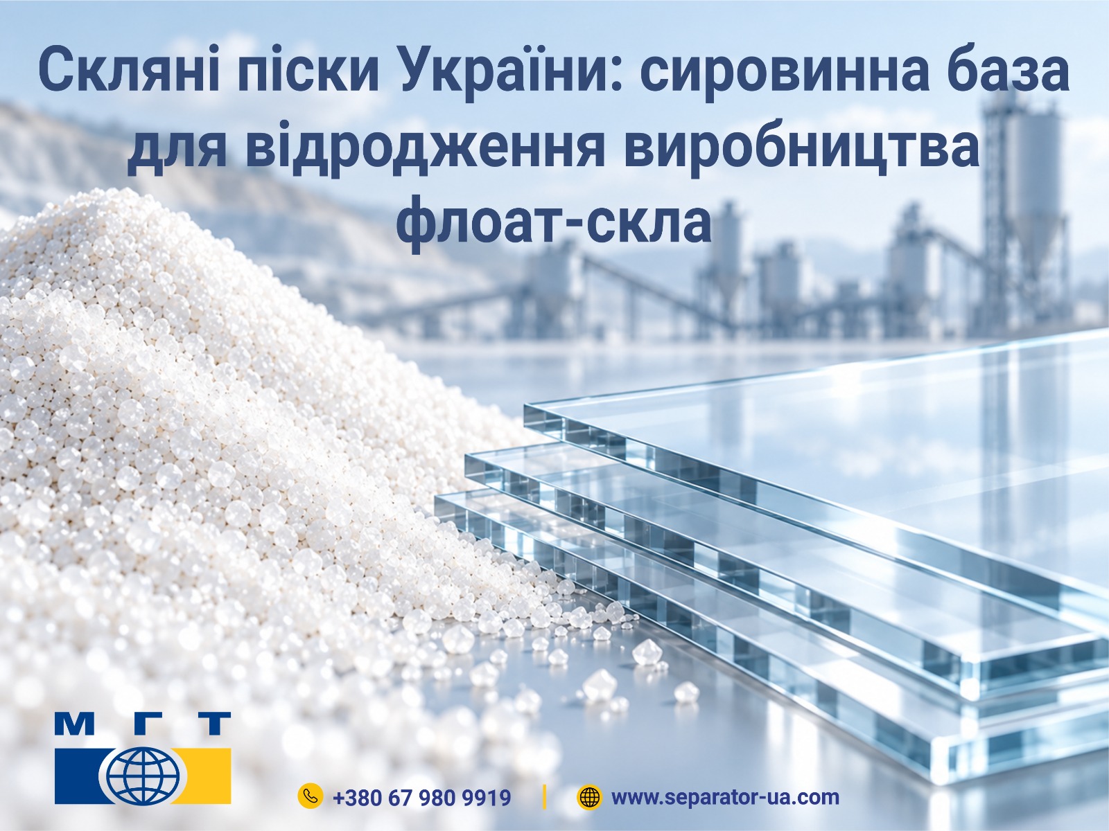 Скляні піски України: сировинна база для відродження виробництва флоат-скла